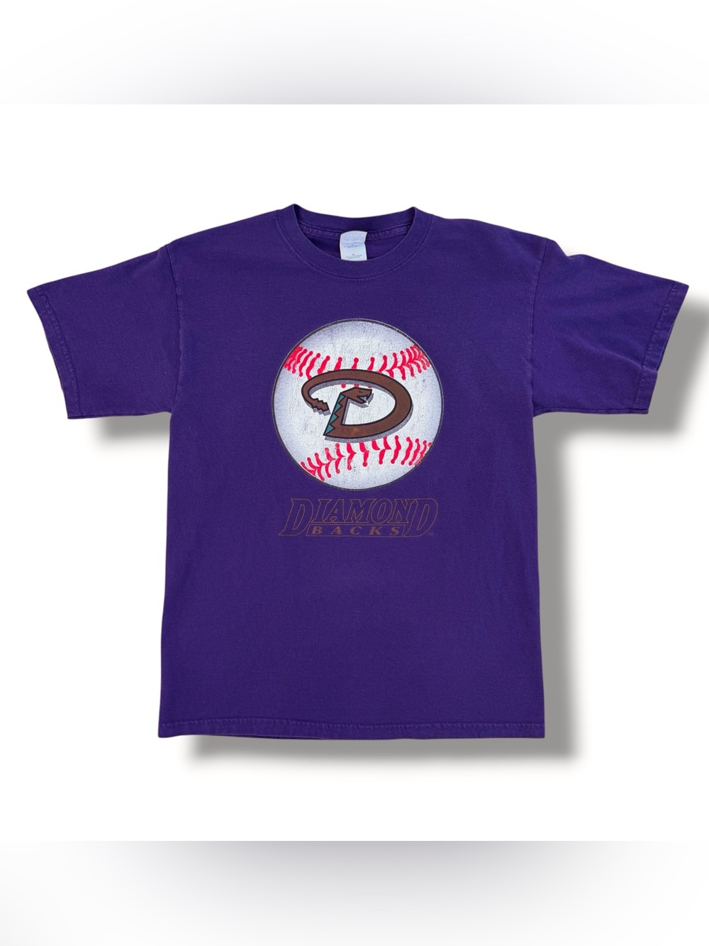 Vintage Y2K Arizona Diamondbacks Baseball T-Shirt Purple Size Medium MLB